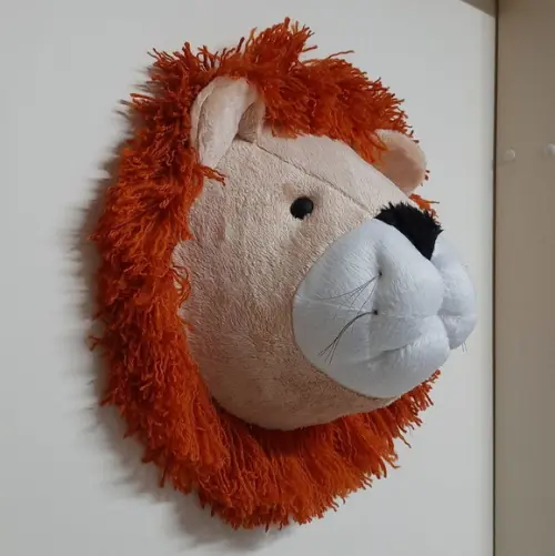 Falsa Taxidermia Cabeça de Leão