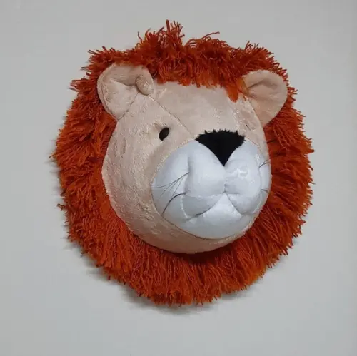 Falsa Taxidermia Cabeça de Leão