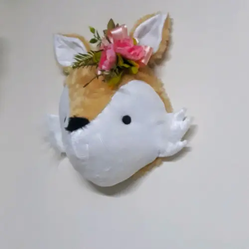 Falsa Taxidermia em Pelúcia Raposa