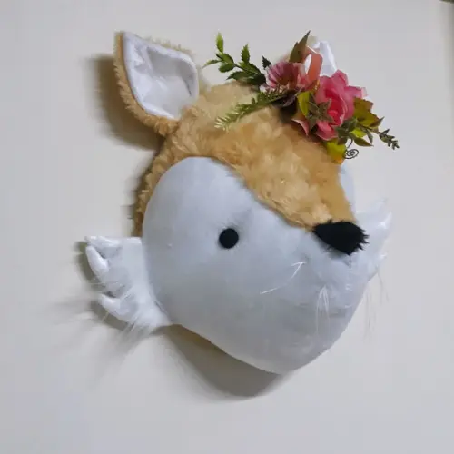 Falsa Taxidermia em Pelúcia Raposa