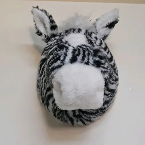 Falsa Taxidermia em Pelúcia Zebra