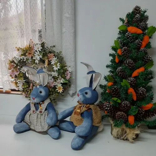 Kit Casal de Coelhos 45 cm