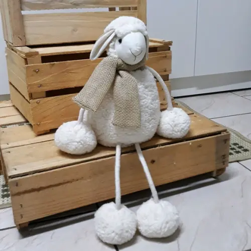 Kit de Ovelhas Rústicas com Pernas de Corda