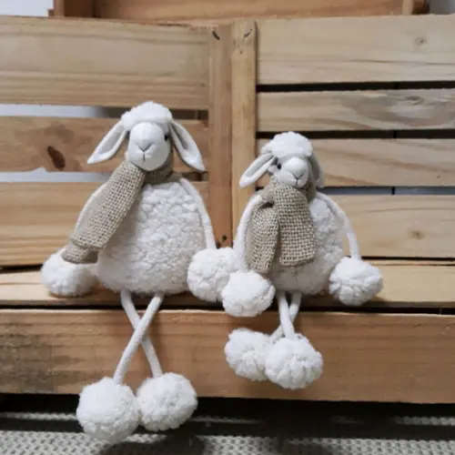 Kit de Ovelhas Rústicas com Pernas de Corda
