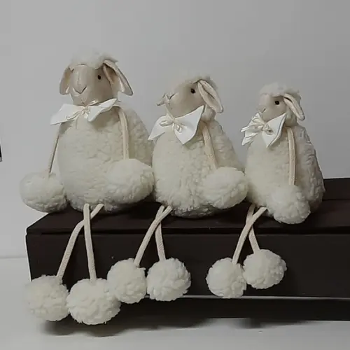 Kit Trio de Ovelhas com Pernas de Corda