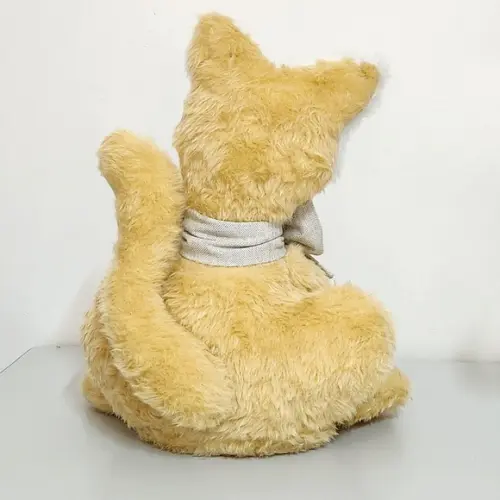 Peso de Porta Gato Amarelo.