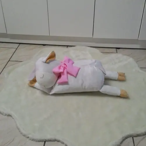 Travesseiro Ovelha Soneca Rosa