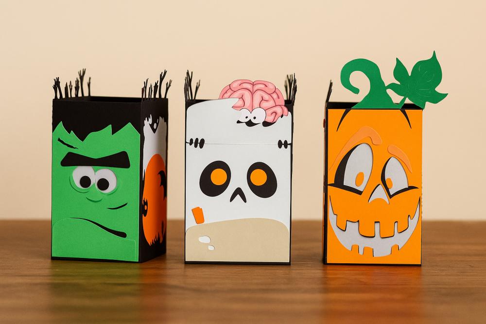 Dia das Bruxas | Kit 06 Caixas Doces e Travessuras para decoraç?