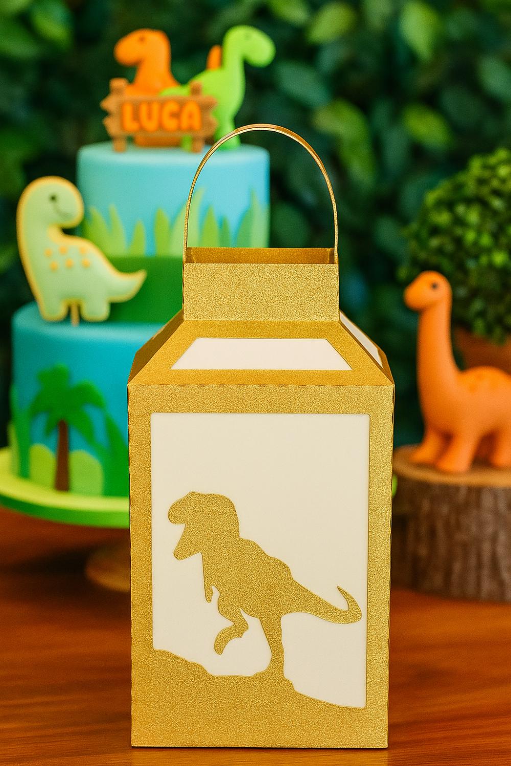 Dinossauros | Kit festa com 10 lanternas para decorar centros de 