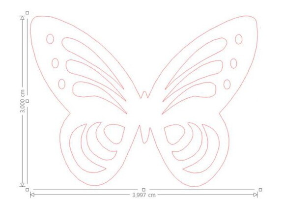 Borboleta Vazada de Papel Pct 50 un