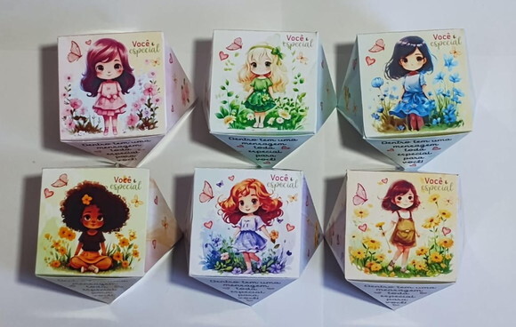 Brindes | Kit 12 Caixas Decoradas com Mensagem