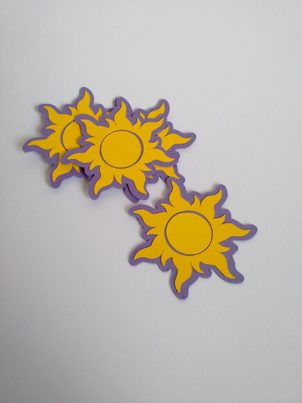 Enrolados | Kit 25 Apliques Rapunzel Personalizado