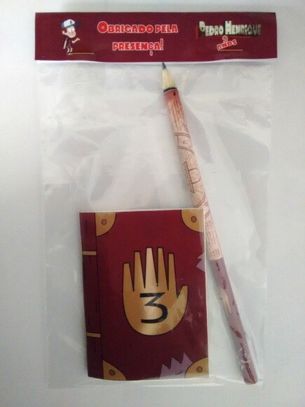 Gravity Falls| Kit 10 Mini Caderno/bloquinho Personalizado