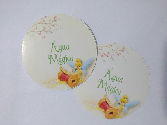 Kit 20 Adesivos p/ Água Ouro Fino Sininho