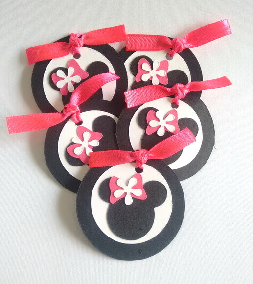 Minnie | Kit 30 Tags Personalizadas