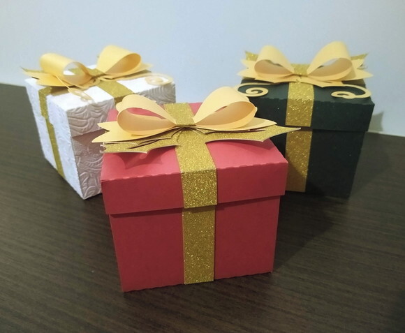 Natal | Kit 03 Caixas Presente Lembrancinha