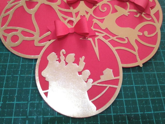 Natal | Kit 10 Apliques Bolas de Natal Decorativas