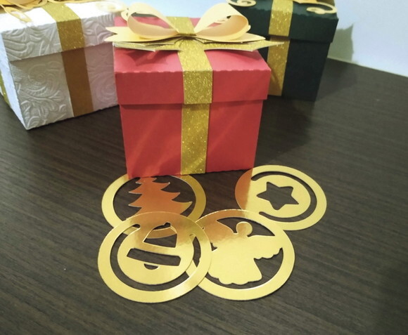 Natal | Kit 12 Caixas Presente Lembrancinha
