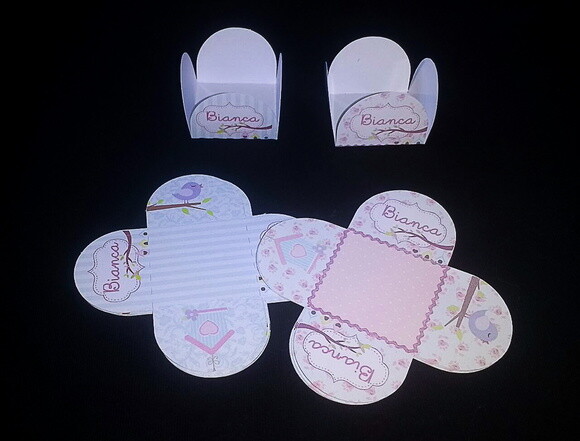 Pássaros | Kit 40 Forminhas de Doce Personalizada