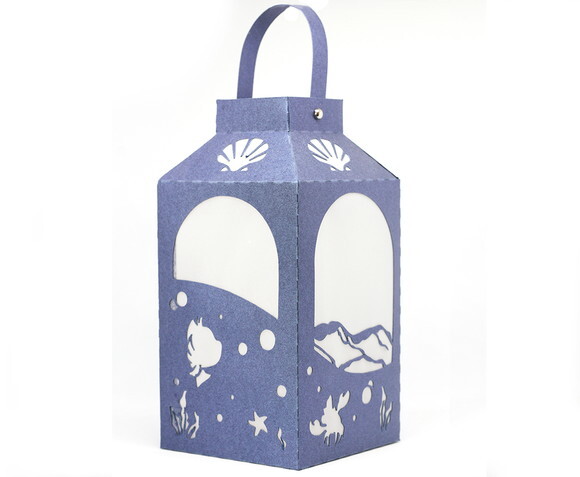 Pequena Sereia | Kit 05 Lanterna Decorativa Personalizada