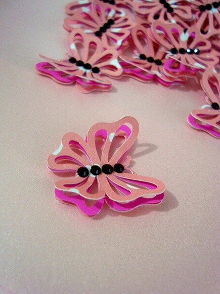 Recorte Personalizado | Kit 20 Borboletas de Papel 3d