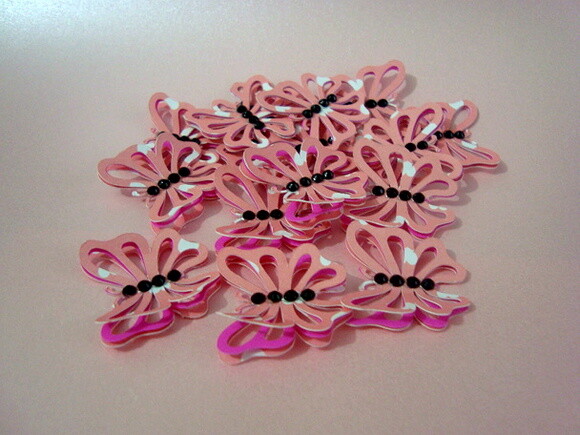 Recorte Personalizado | Kit 20 Borboletas de Papel 3d