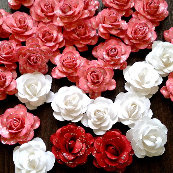 Recortes Personalizados | Kit 20 Rosas de Papel
