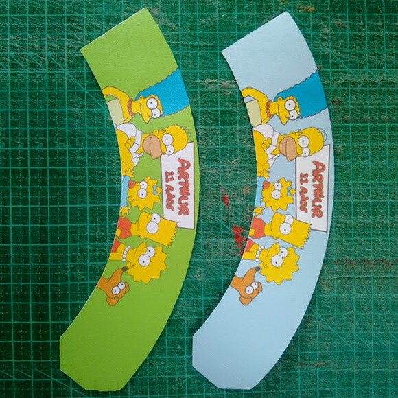Simpsons | Kit 40 Saias para Cupcakes.