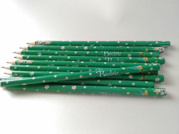 Sininho | Kit 25 Lapis Personalizado Tinker Bell