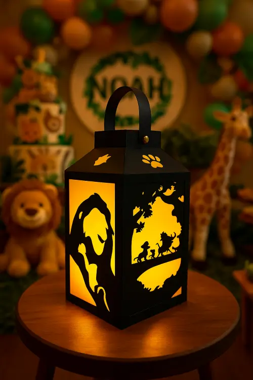 Rei Leão | Kit festa com 10 lanternas para decorar centros de mesa