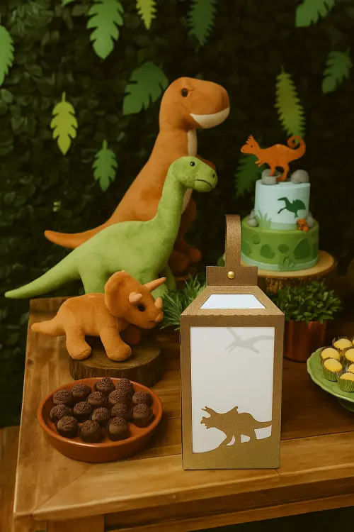 Dinossauros | Kit festa com 10 lanternas para decorar centros de 