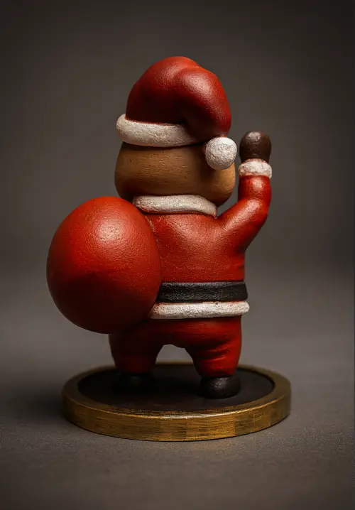 Capivara Natalina Enfeite Criativo de Natal Feito à Mão