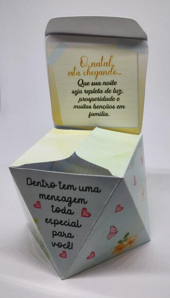 Brindes | Kit 12 Caixas Decoradas com Mensagem