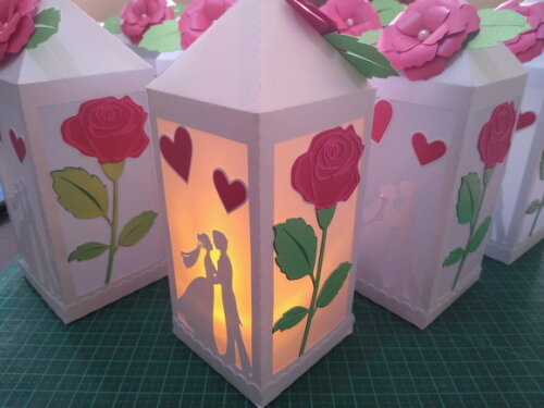 Casamento | Lanterna Decorativa Rosas