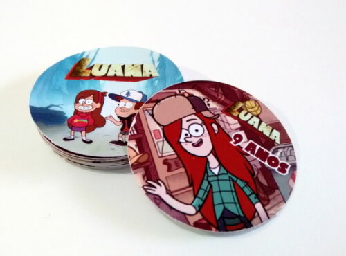 Gravity Falls | Kit 20 Adesivos Redondo Personalizados