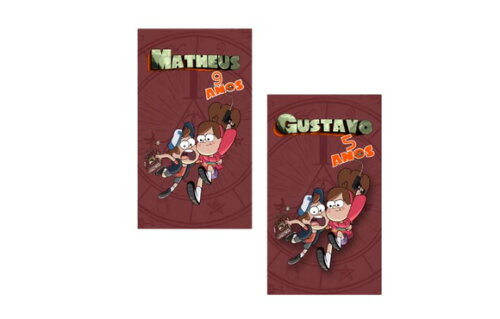 Gravity Falls | Kit 20 Adesivos Tubete Personalizado