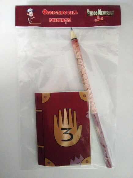 Gravity Falls| Kit 10 Mini Caderno/bloquinho Personalizado
