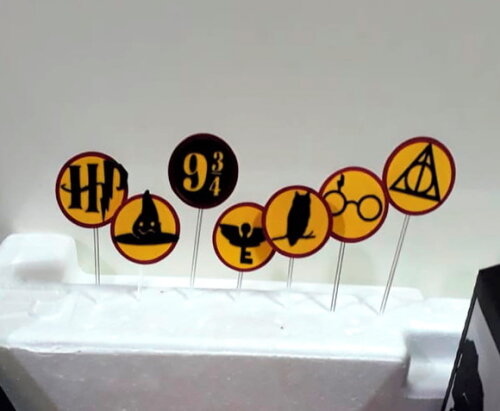 Harry Potter | Kit 20 Topper para Doces e Decoração