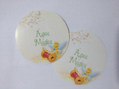 Kit 20 Adesivos p/ Água Ouro Fino Sininho