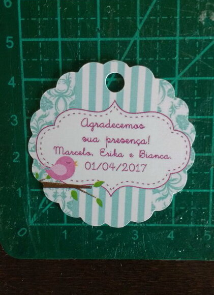 Kit 30 Tags Agradecimento Personalizadas