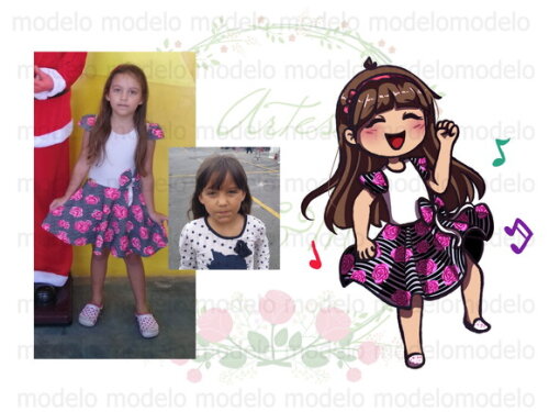 Mascote / Bonequinha Digital - Infantil