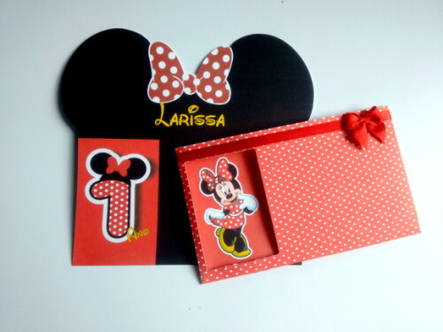 Minnie | Kit 15 Convites Personalizado de Aniversario