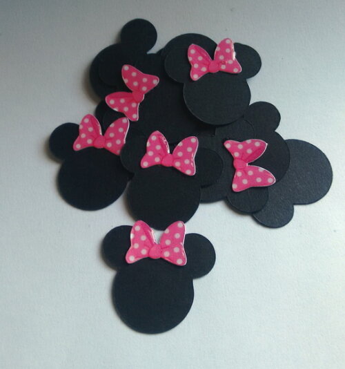 Minnie | Kit 40 Recortes Personalizados