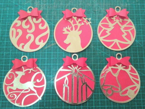 Natal | Kit 10 Apliques Bolas de Natal Decorativas