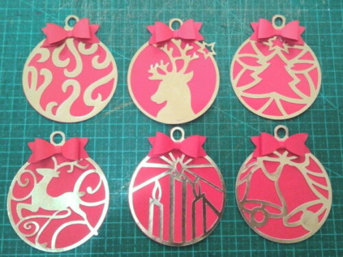 Natal | Kit 20 Apliques Bolas de Natal Decorativas