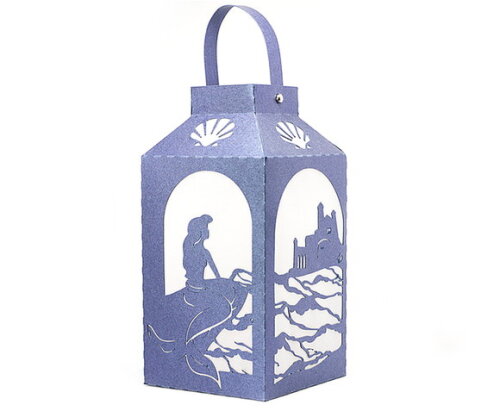 Pequena Sereia | Kit 05 Lanterna Decorativa Personalizada