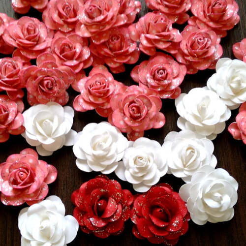 Recortes Personalizados | Kit 20 Rosas de Papel