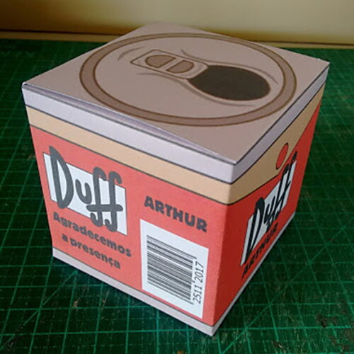 Simpsons | Kit 20 Caixas Duff Decorativa para Doces