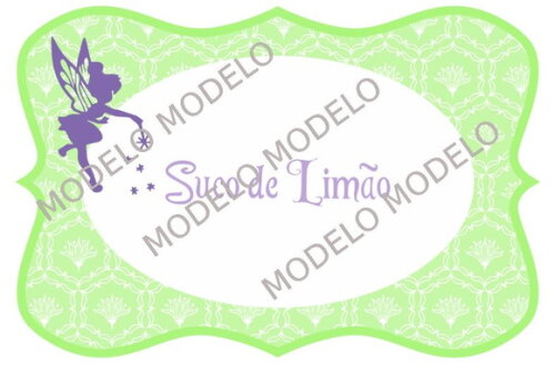 Sininho | Kit 10 Adesivos p/ Suqueira Tinker Bell