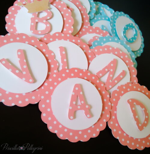 Tag Personalizada | Kit 30 Letras Alto Relevo